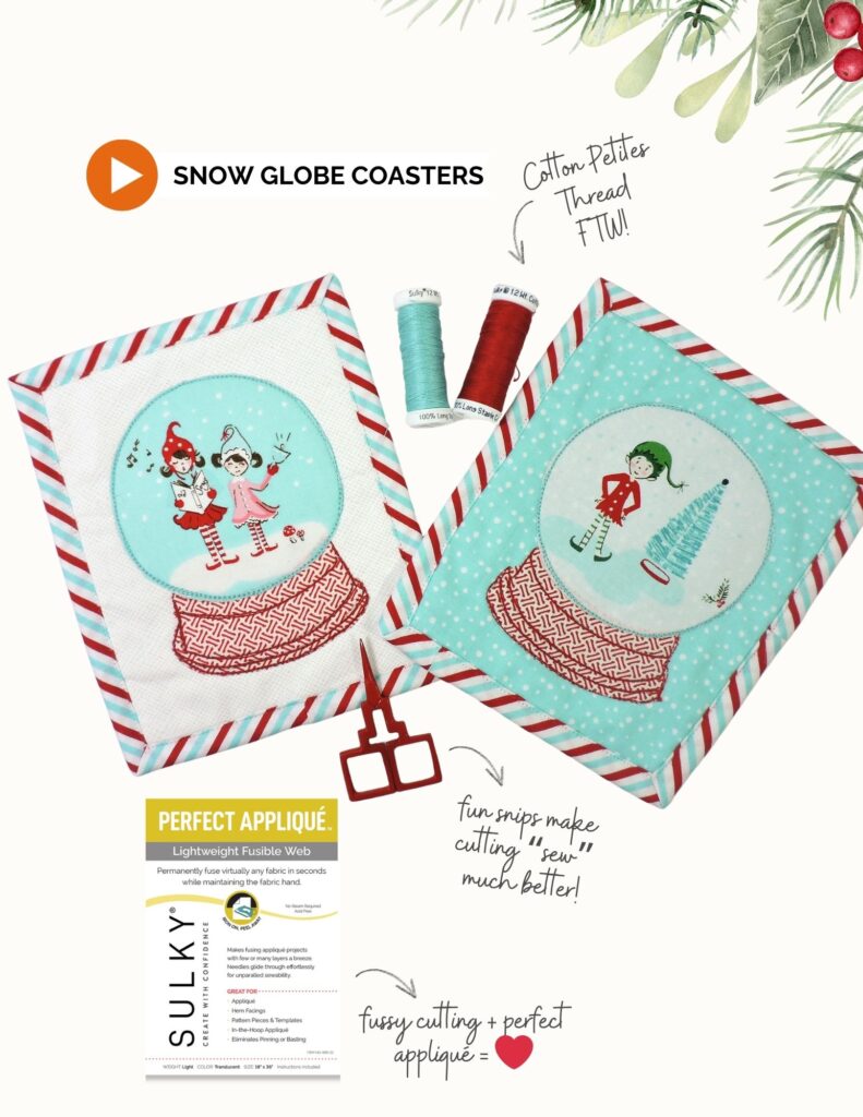 Snow Globe Coasters