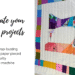 pieced sewing machine wall hanging project