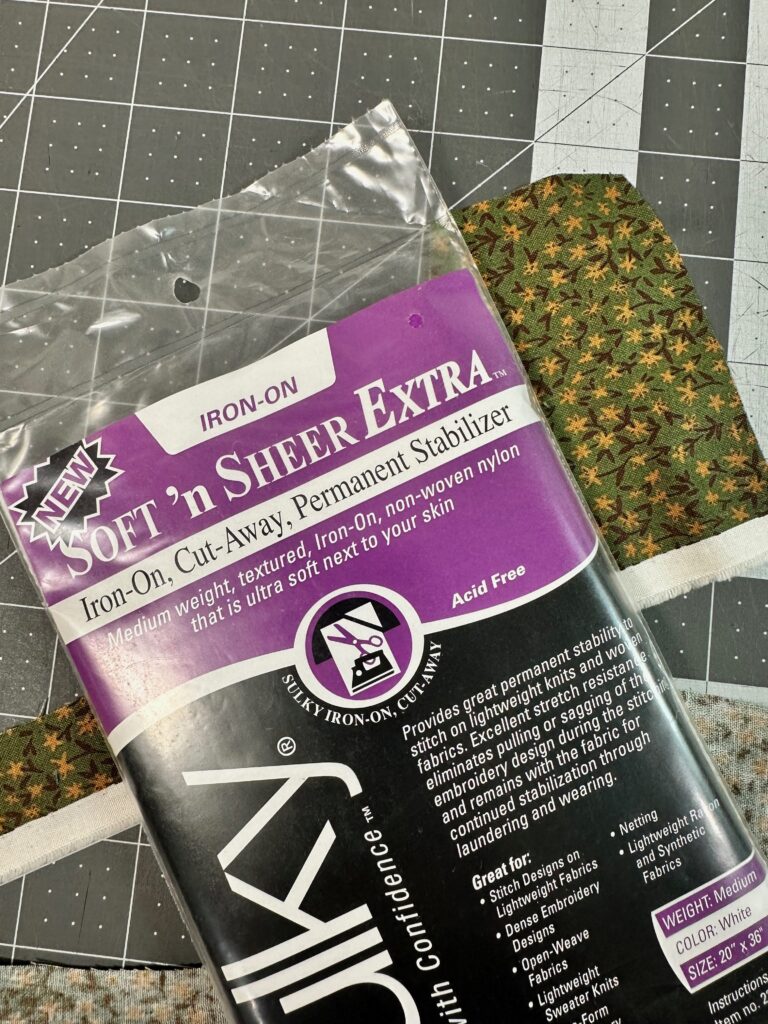 Soft n Sheer Extra used for embroidery patch