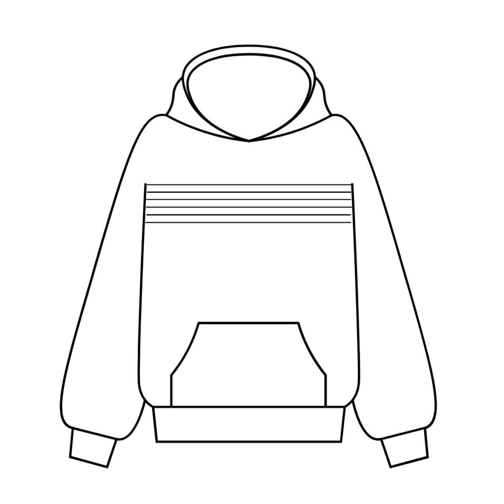 stripe Aviator Nation sweashirt example with no zipper