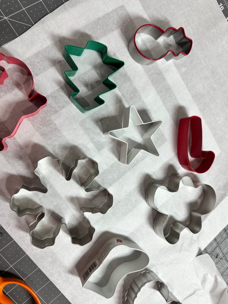 tracing cookie cutters onto Perfect Appliqué Fusible Web