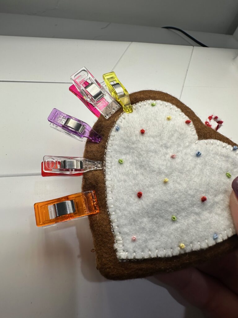 closing ornament opening with Wonder Clips