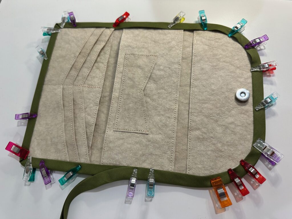 Lucky Penny wallet with binding modification