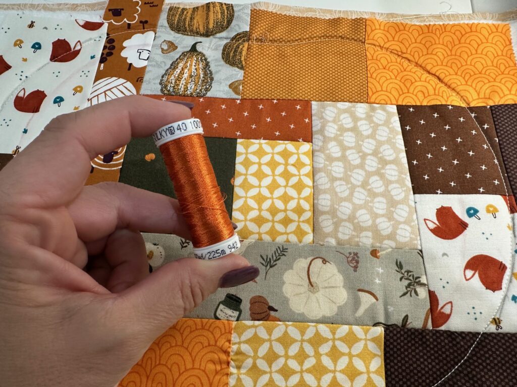 40 wt. Rayon for Quilting Potholder