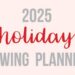 Holiday Sewing Planner