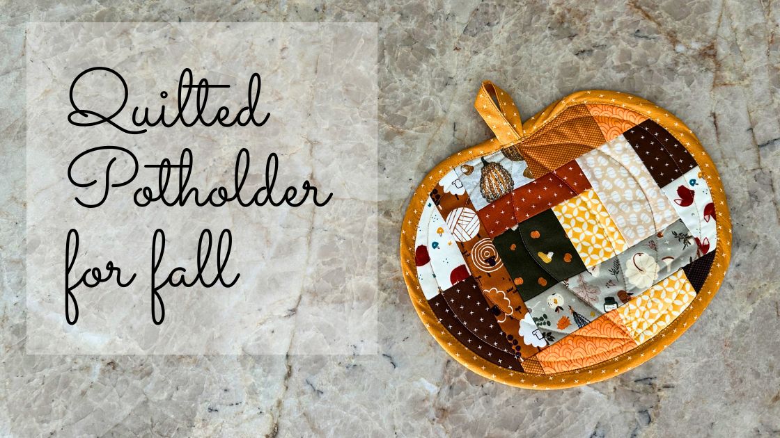 Scrappy Pumpkin Potholder by Stacey Lee Creative
