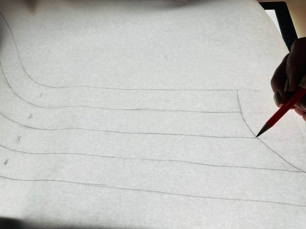 transferring stripe appliqués to Perfect Appliqué Fusible Web