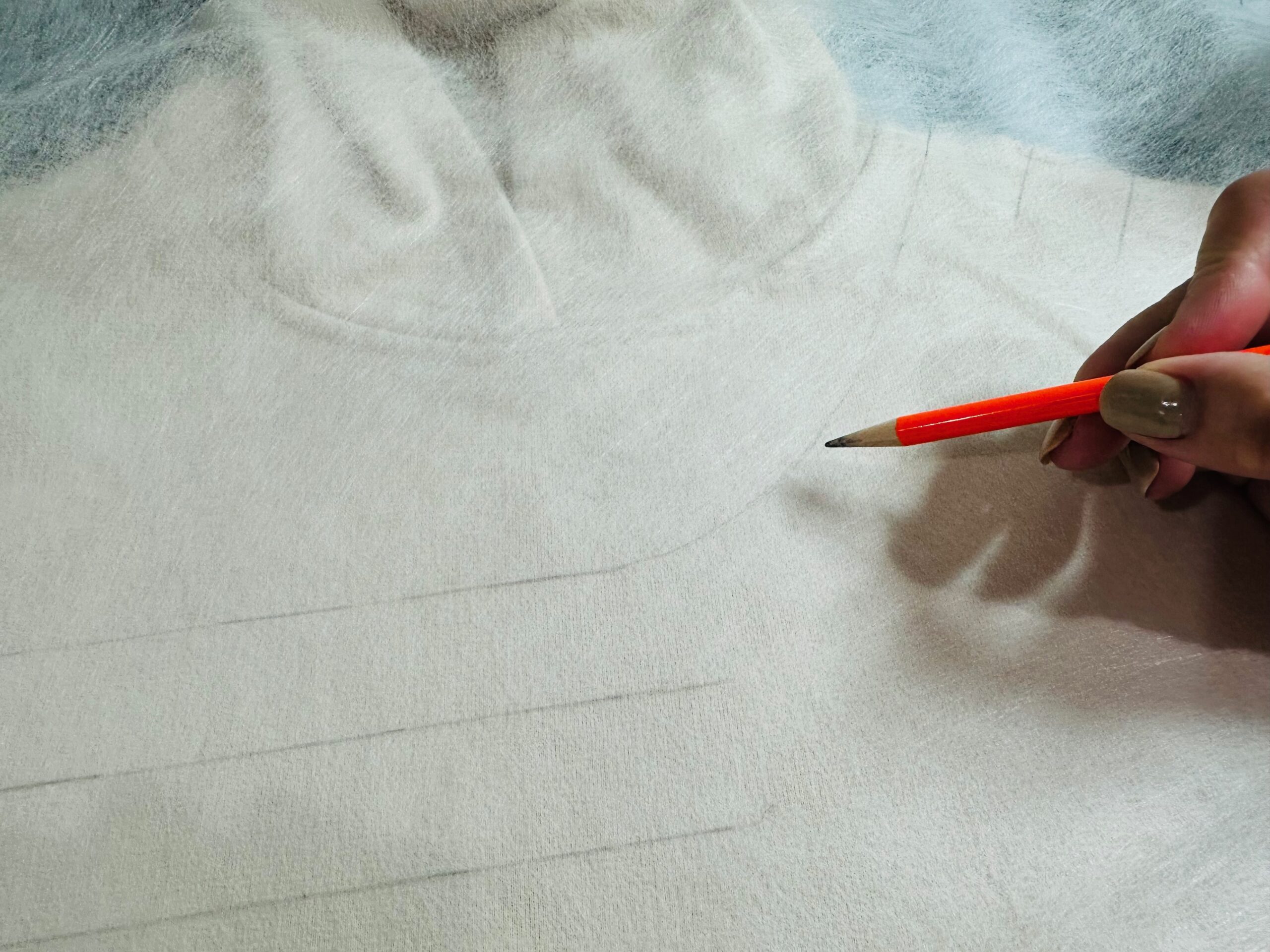 drawing stripes on Soft n Sheer