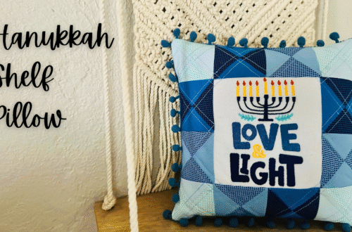 Hanukkah Shelf Pillow