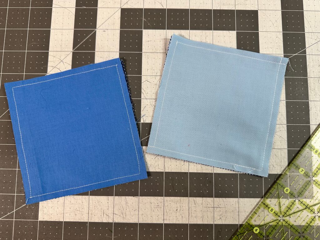 stitch perimeter of squares