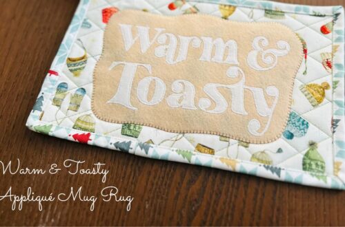 Warm and Toasty Appliqué Mug Rug