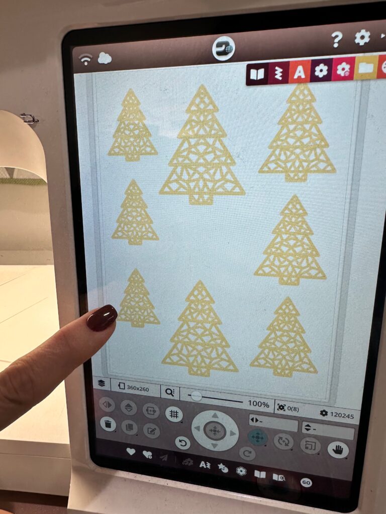 too many designs showing on screen for metallic FSL