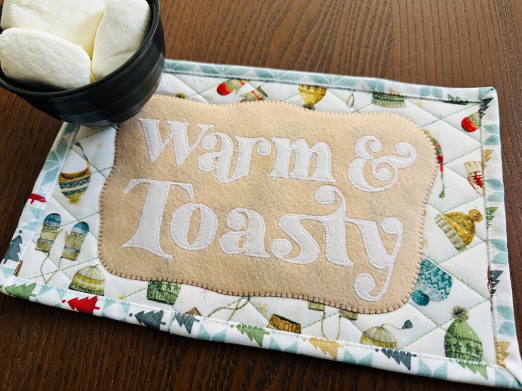 Warm and Toasty Appliqué Mug Rug images - 28