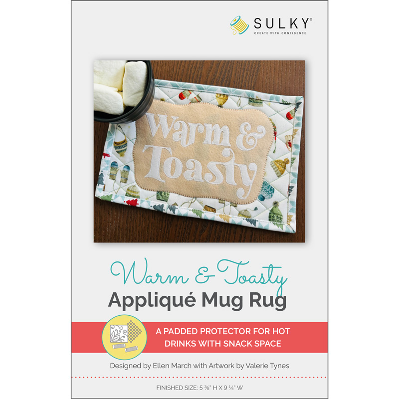 Warm and Toasty Mug Rug Appliqué Pattern Cover