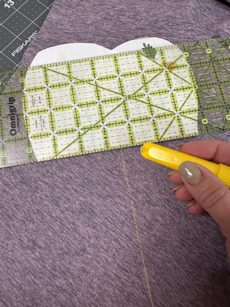 marking fabric for embroidery placement