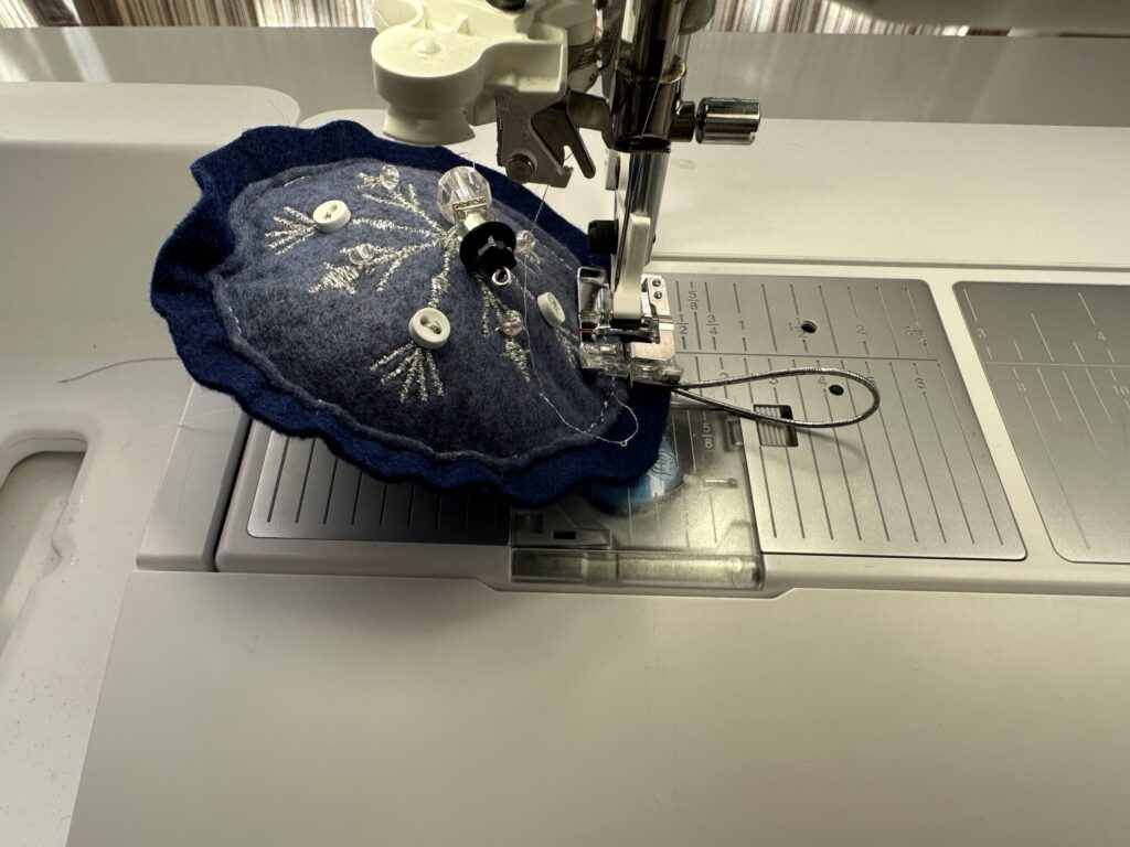 stitching ornament opening shut