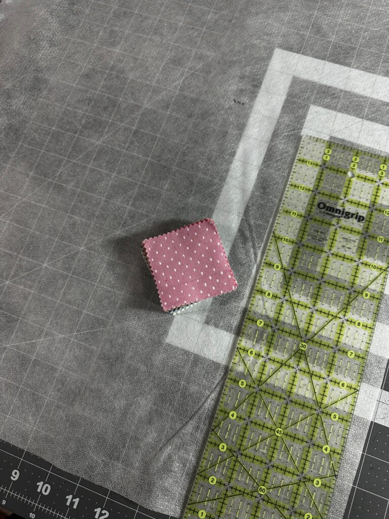 mini charm squares with Sulky Soft n Sheer Extra