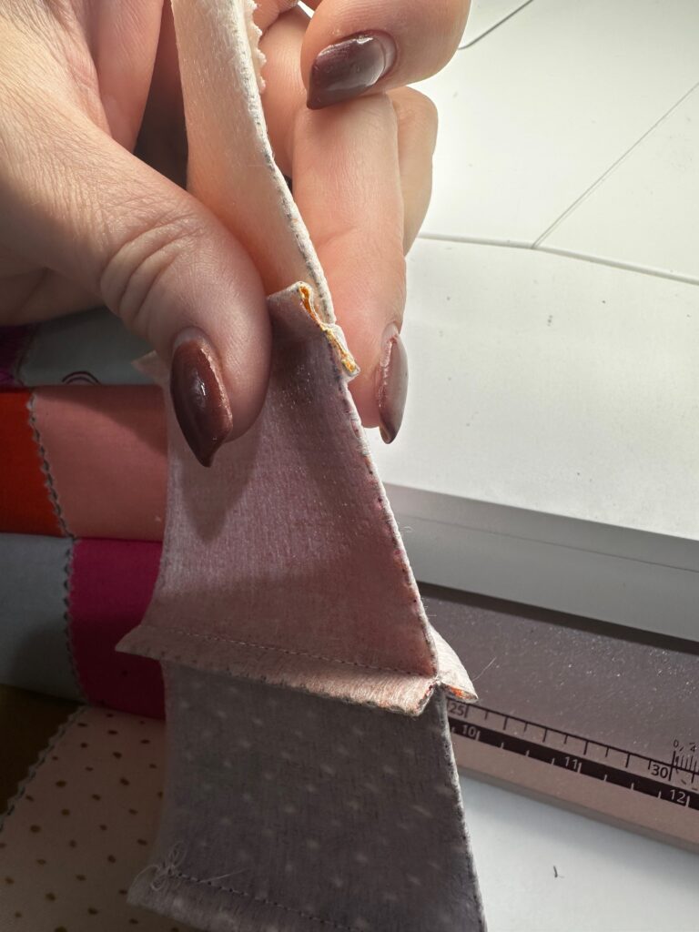 folding seam allowances in opposite directions