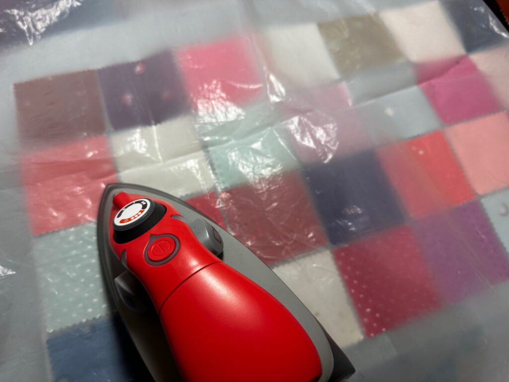 using pressing sheet for fusing