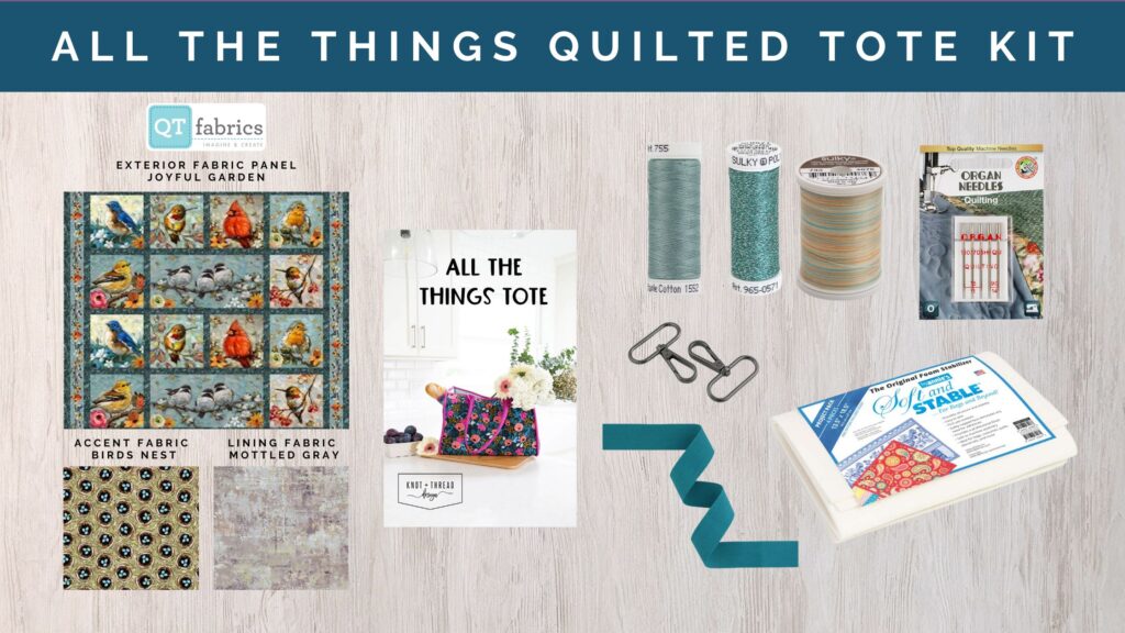 All the Things Quilted Tote Kit from Sulky