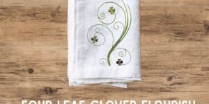 four leaf clover flourish