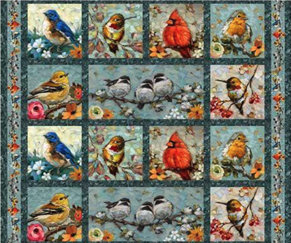 QT Fabrics panel for All the Things Tote