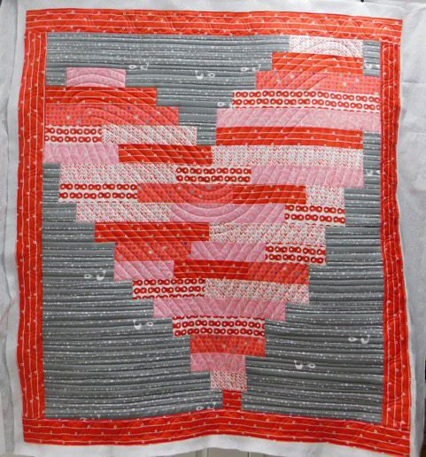 quilting done on I Heart You Quilt