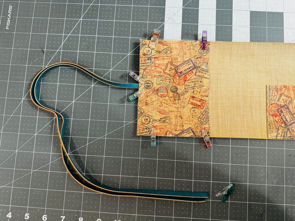 ties ready to be sewn