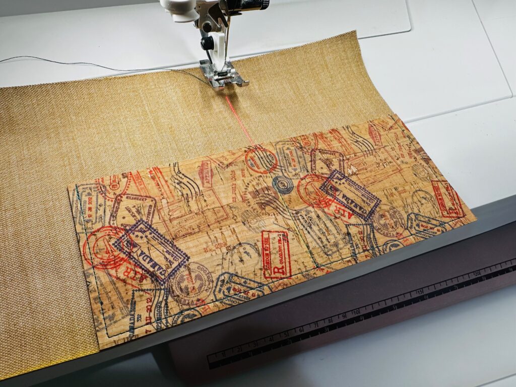 stitch divider pocket line