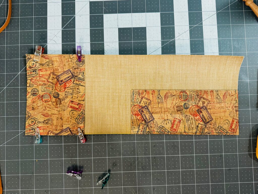 Slip Pocket clipped in palce