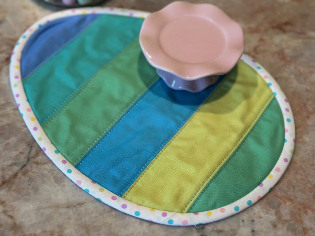 finished egg snack mat