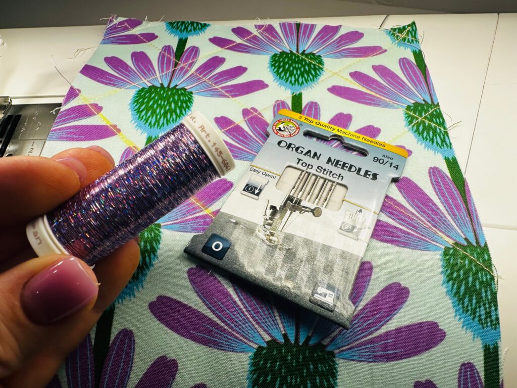 Holoshimmer thread on pocket