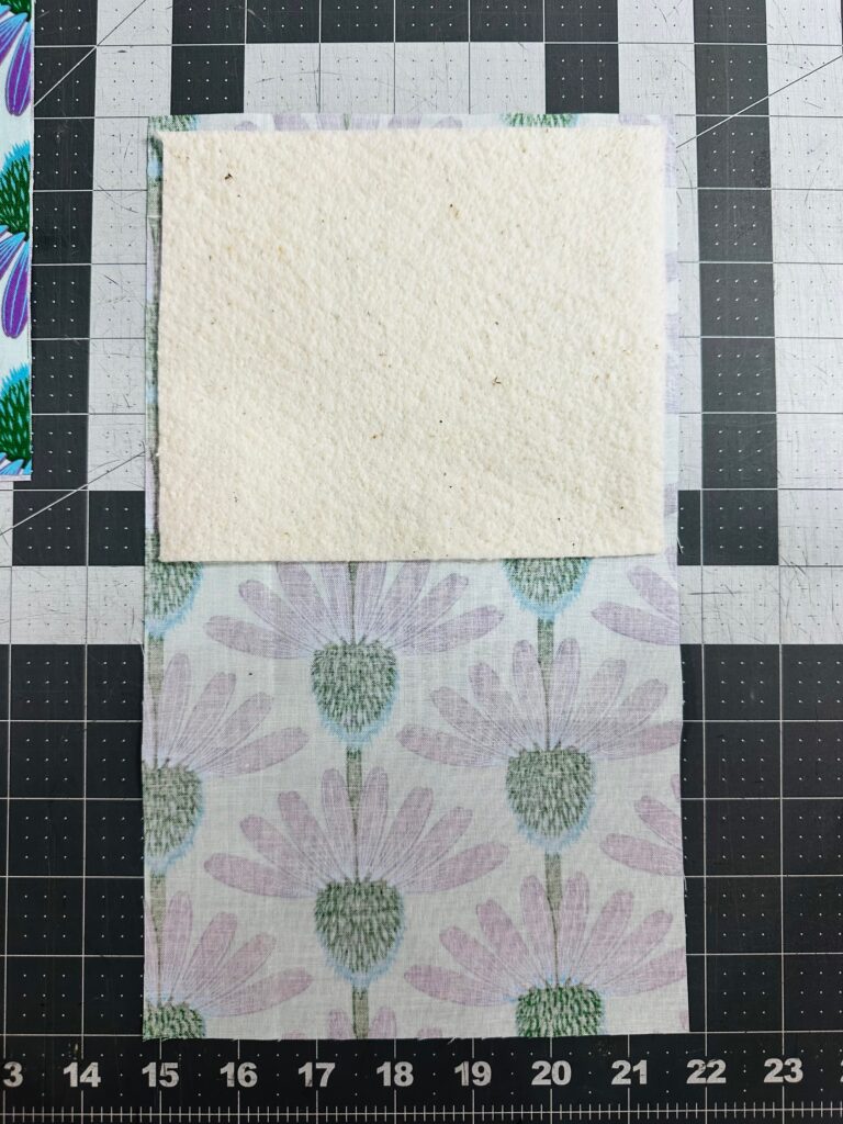 batting on pocket for tote