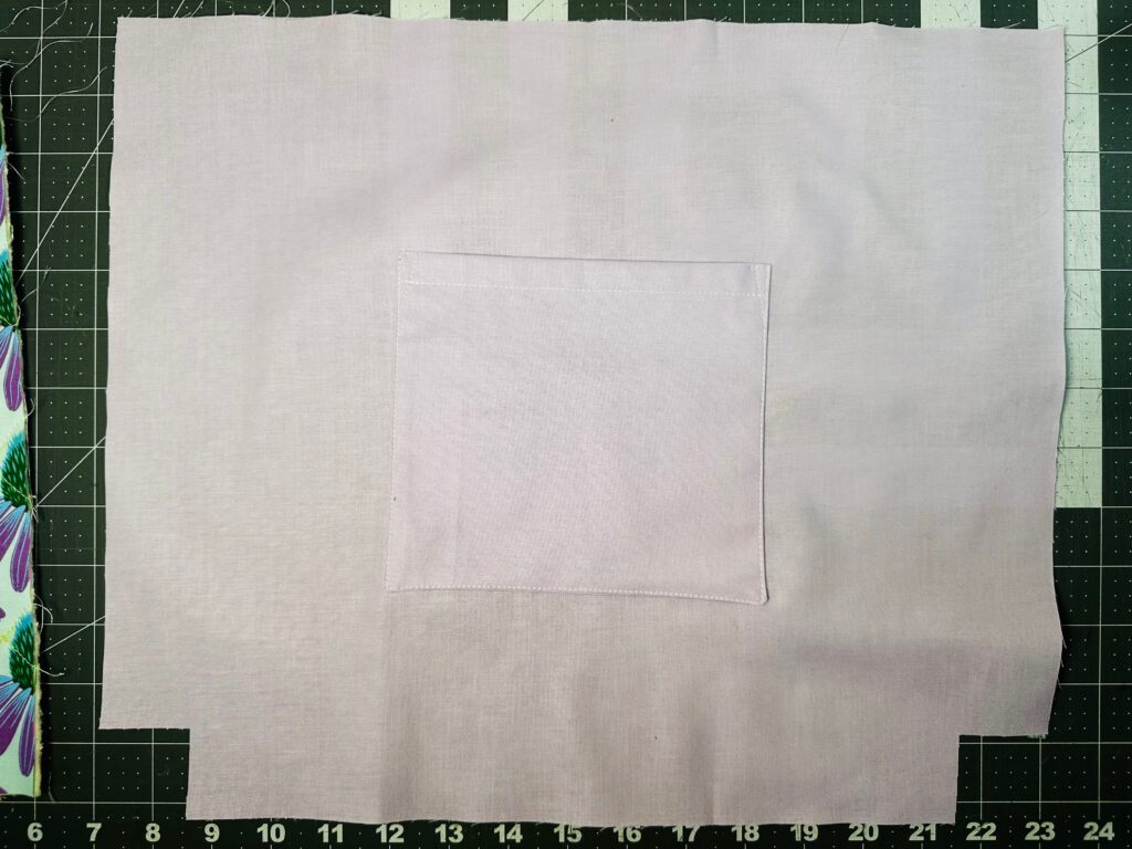 lining pocket stitched