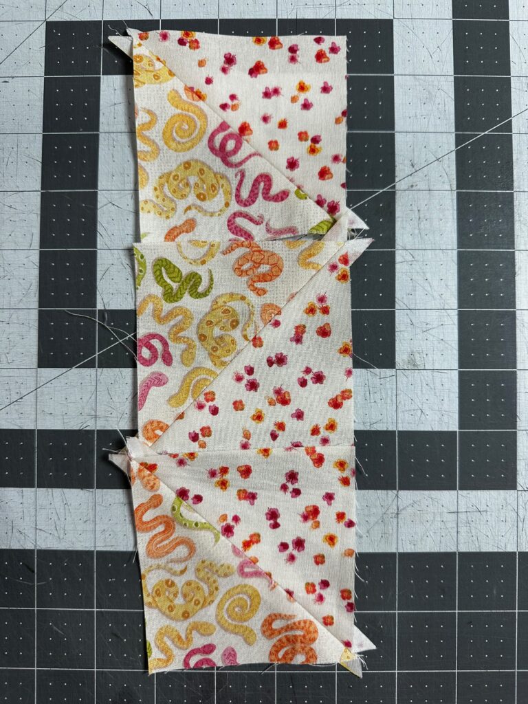 pieced quilty bookmark front