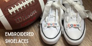embroidered shoelaces