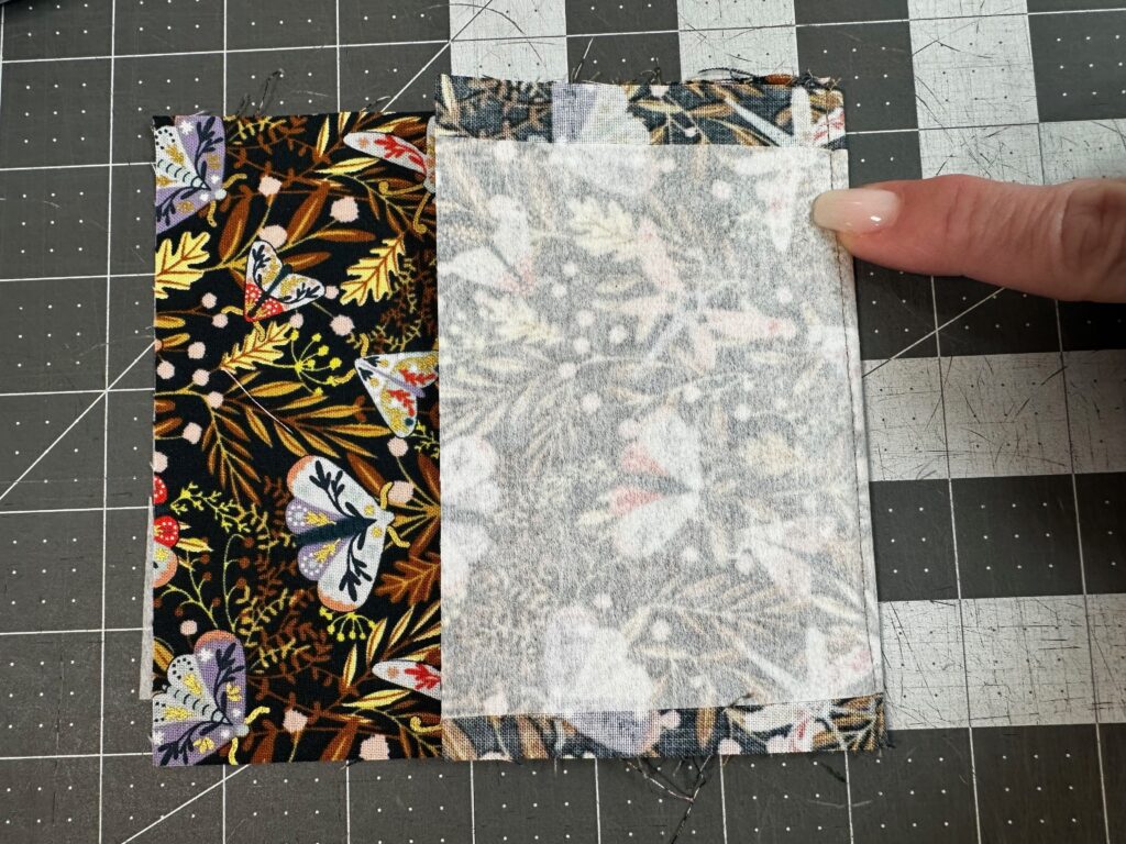 first pocket seam