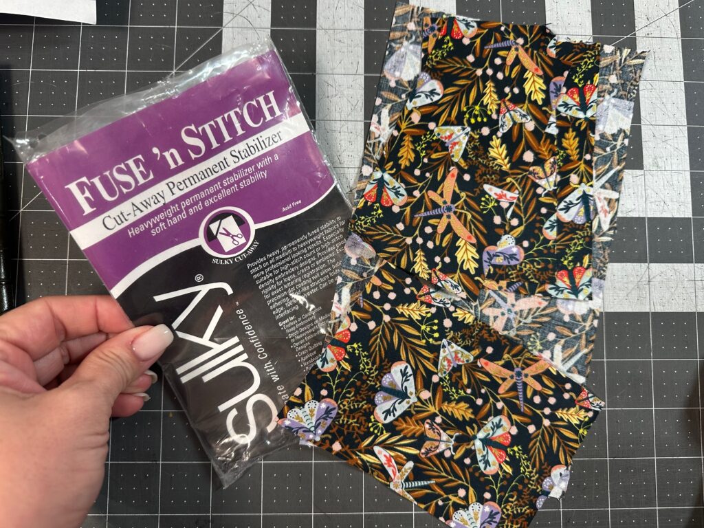 Fuse 'n Stitch and fabric for coin purse