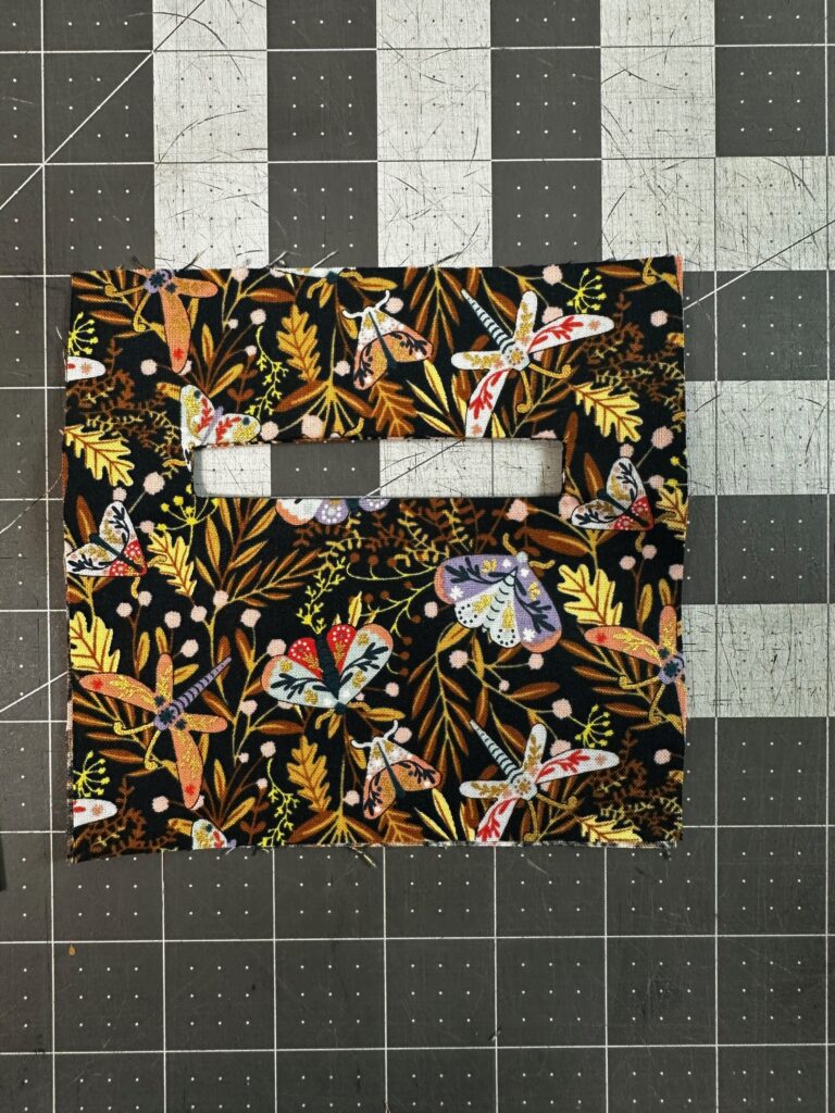 zipper pocket pressed flat