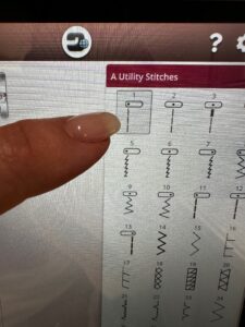 moving needle position for zipper install