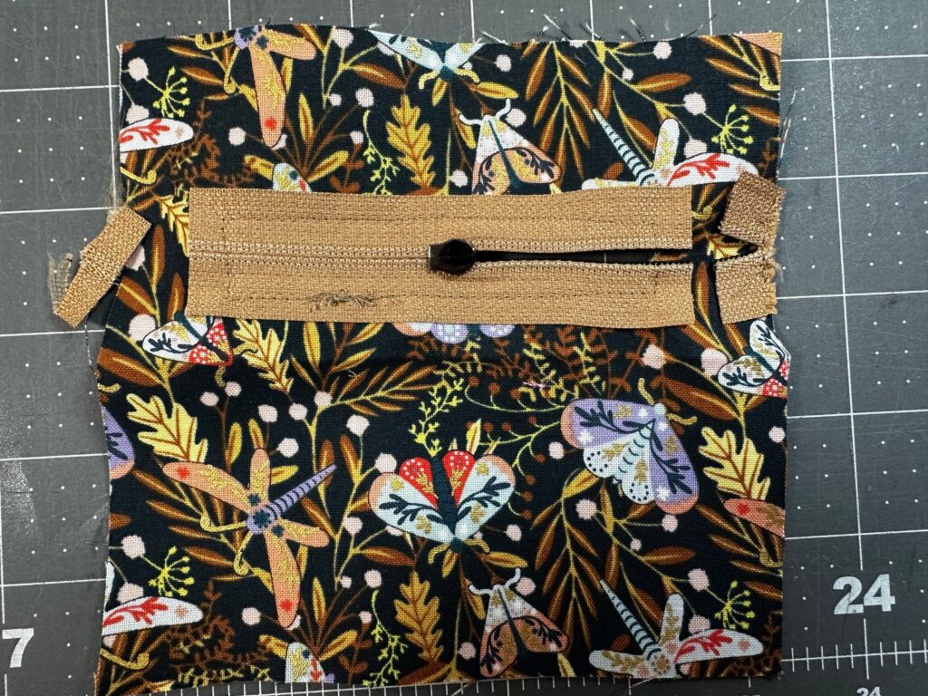 trimming zipper tape ends