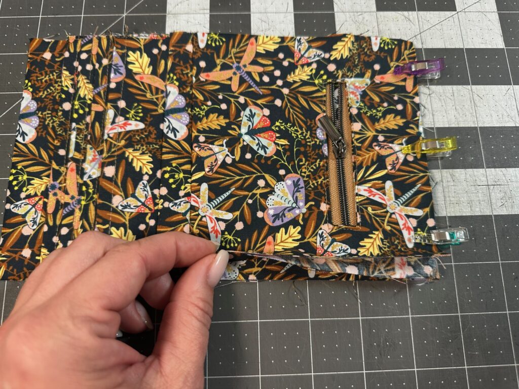 showing pocket placement