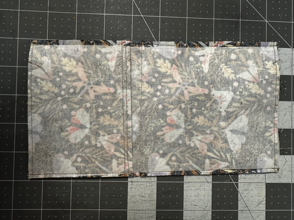 finished side stitching