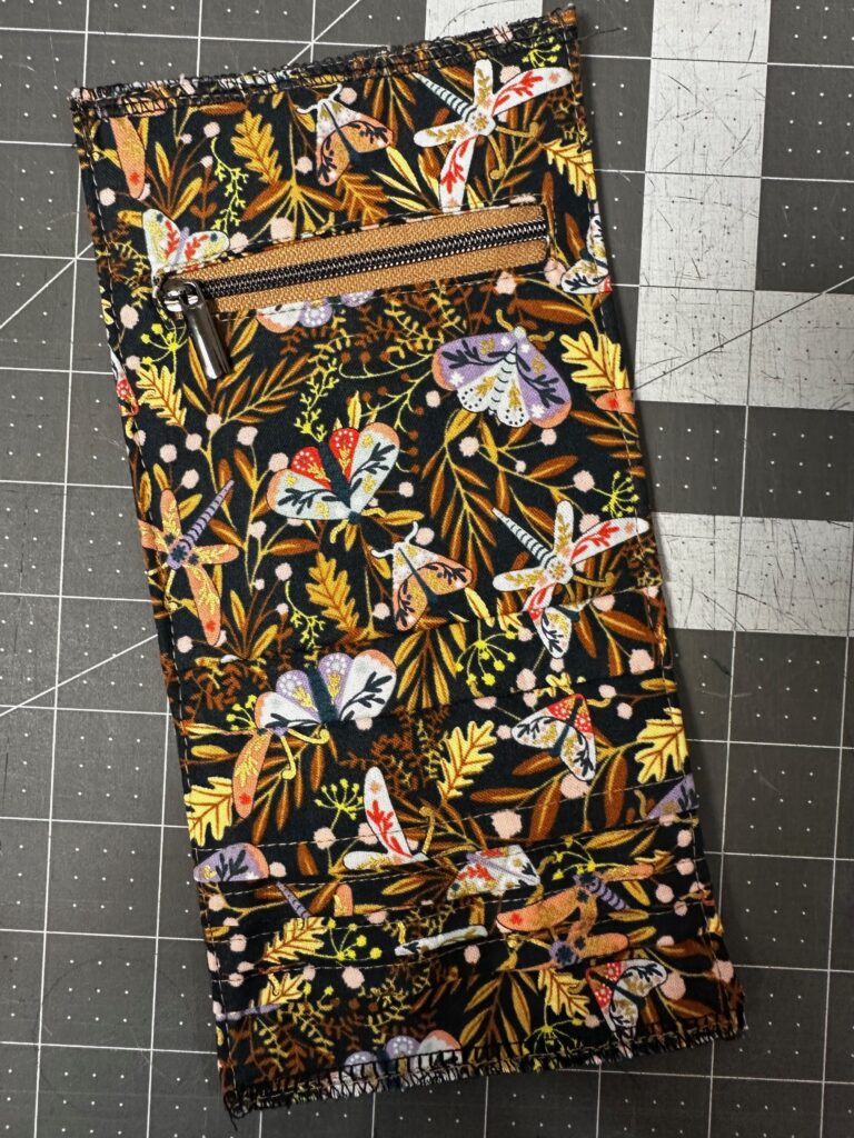 finished topstitching