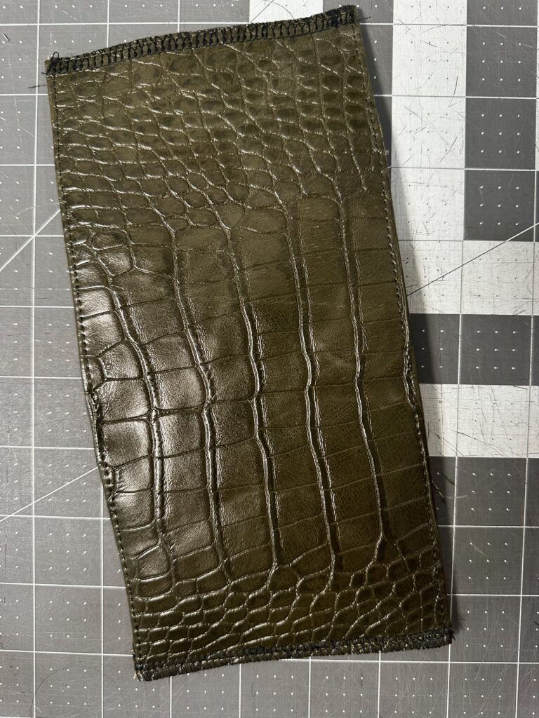 finished topstitching