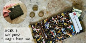 how to create a coin purse wallet using a frame clasp