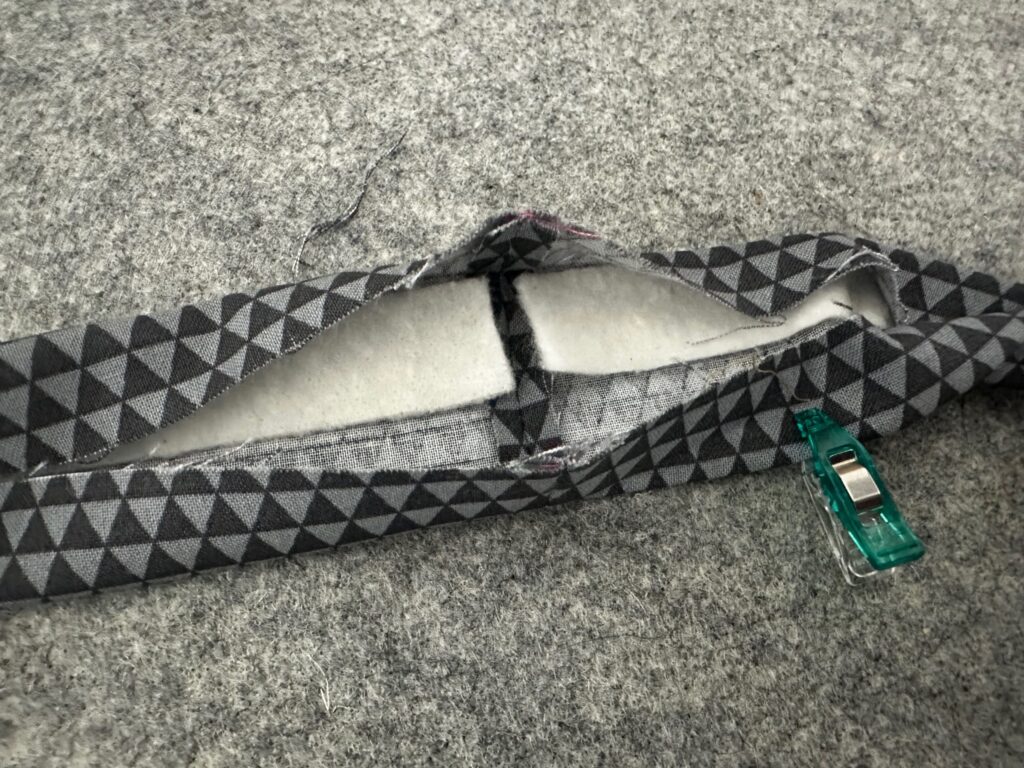 matting batting ends inside lanyard