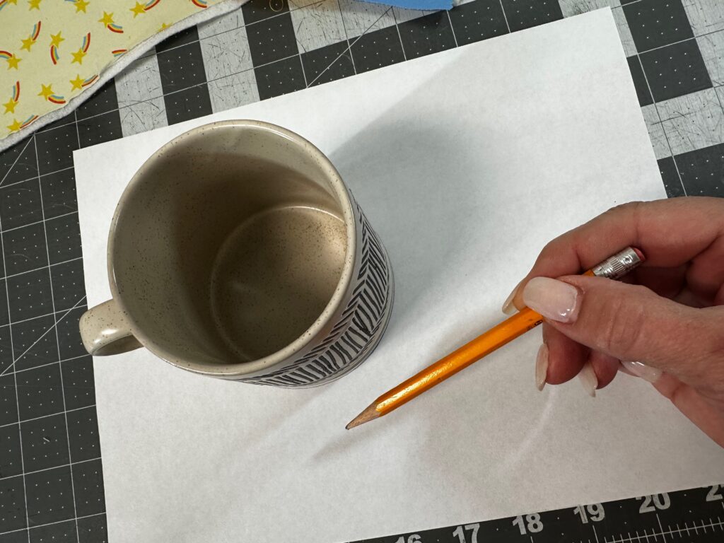 using mug to create pattern