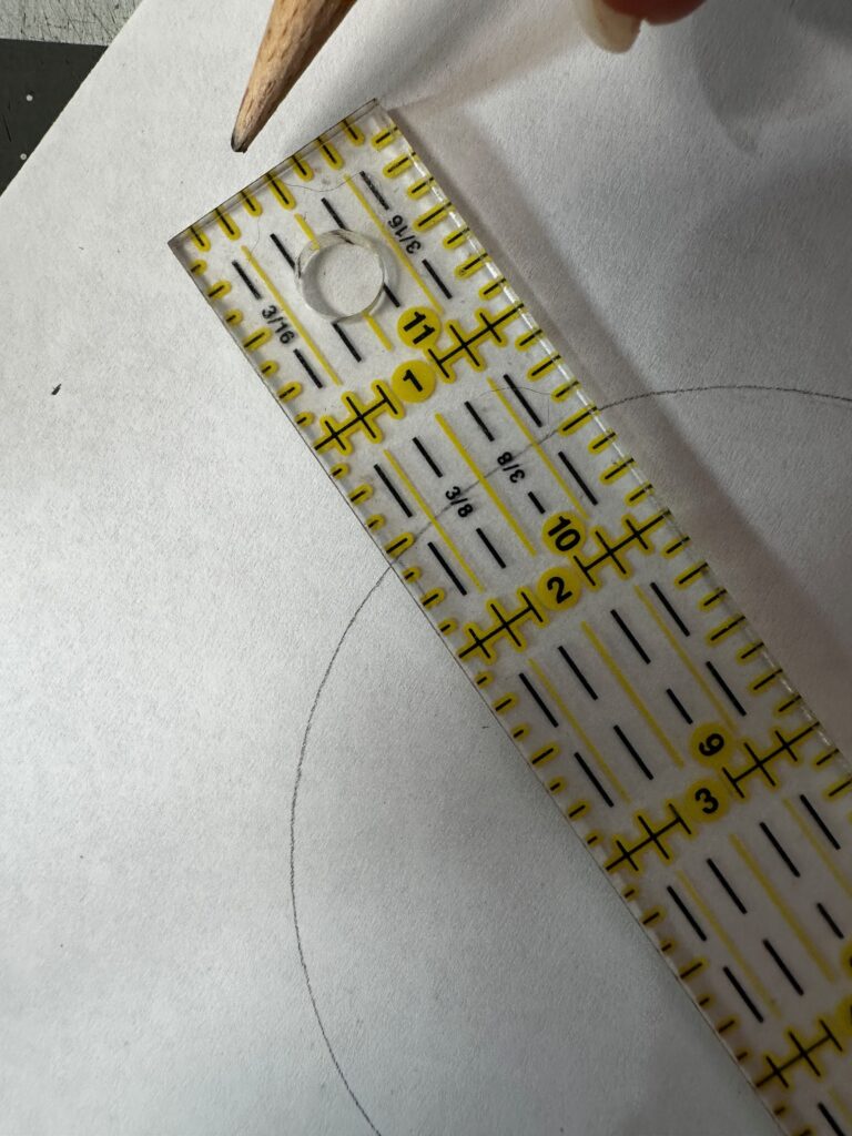 drawing outer line for mug pillow pattern