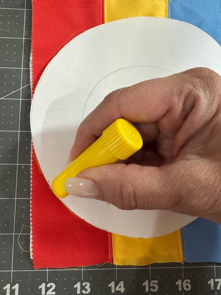 cutting out mug pillow top